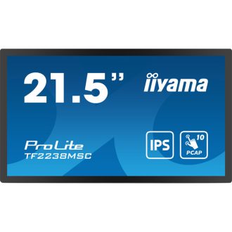   IIYAMA touch IPS monitor 21.5" TF2238MSC-B1, 1920x1080, 16:9, 525cd/m2, 5ms, DP/HDMI//USB, hangszóró,  open frame