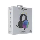 WHITE SHARK FIREFLY-B, GH-2342-B gamer fejhallgató, fekete/RGB, (3.5 Jack)