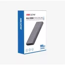 HIKSEMI Külső Ház M.2 SSD NVMe Alumínium ház, USB 3.2/Type-C (10Gbps), Szürke (HIKVISION)