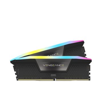   CORSAIR Memória VENGEANCE RGB DDR5 32GB 6000MHz CL38 INTEL (Kit of 2), fekete