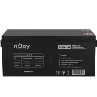   APC (NJOY) GE25012KF Akkumulátor 12V, 725W/cell, VRLA GEL, gondozásmentes T11