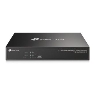   TP-LINK Video Recorder 4 csatornás POE+ + 1x2TB HDD, VIGI NVR1004H-4P-2TB