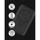 JUICE UNIVERZÁLIS HORDOZHATÓ, ASZTALI AKKUMULÁTOR TÖLTŐ - ECO 3 MAGTEC POWER BANK - USB + TYPE-C - 10.000 MAH - FEKETE