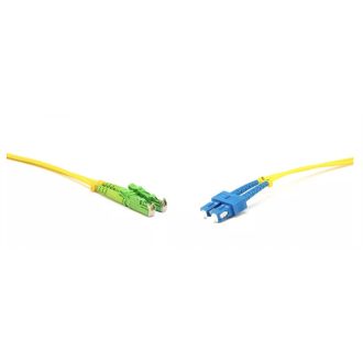   LINKEASY E2000/APC-SC/PC SM duplex patch kábel, OS2 G657.A1 fiber, LSOH 2m