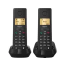 GIGASET DECT telefon, PURE 200 Duo, fekete