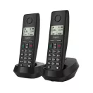 GIGASET DECT telefon, PURE 200 Duo, fekete