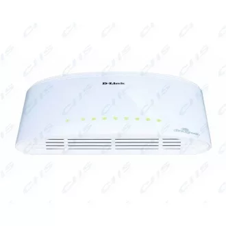 D-LINK Switch 8x1000Mbps Műanyagházas Asztali, DGS-1008D/E