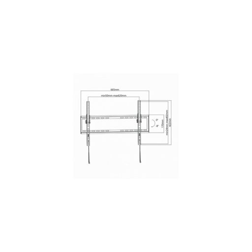 SBOX PLB-3446T-2 fali konzol,37-70" dönthető, 600X400MM, 50KG MAX. W029867