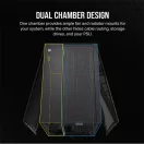 CORSAIR Ház Micro-ATX 2500D AIRFLOW, Tápegység nélkül, Edzett Üveg, fekete