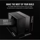 CORSAIR Ház Micro-ATX 2500D AIRFLOW, Tápegység nélkül, Edzett Üveg, fekete