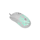 WHITE SHARK AZRAEL-W, GM-5013W gamer egér,6D, fehér, 7200 dpi, RGB