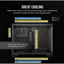 CORSAIR Ház Micro-ATX 2500X, Tápegység nélkül, Edzett Üveg, fekete