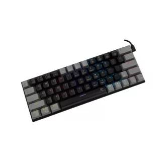   WHITE SHARK WAKIZASHI-B-G/BL-US, GK-002112-B-G/BL-US fekete/szürke mechanikus gamer billentyűzet, angol