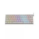 WHITE SHARK WAKIZASHI-W/BL-US, GK-002122-W/BL-US fehér mechanikus gamer billentyűzet, angol