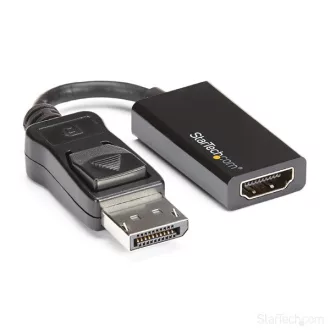   STARTECH Átalakító Displayport 1.4 to HDMI 2.0 4K 60Hz Active, fekete