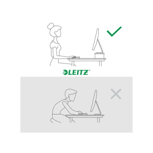 LEITZ, Monitorállvány, LEITZ "Ergo", fehér