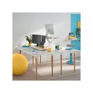 LEITZ, Ülő/álló munkaállomás, kihúzható billentyűzettartóval,  "Ergo Cosy" - fehér