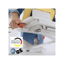 LEITZ, Ülő/álló munkaállomás, kihúzható billentyűzettartóval,  "Ergo Cosy" - fehér