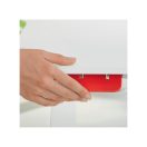 LEITZ, Ülő/álló munkaállomás, kihúzható billentyűzettartóval,  "Ergo Cosy" - fehér