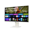 LG Smart IPS monitor 31.5" 32SR85U-W, 3840x2160, 16:9, 400cd/m2, 5ms, 2xHDMI/2xUSB/USB-C/Bluetooth/AirPlay2, hangszóró