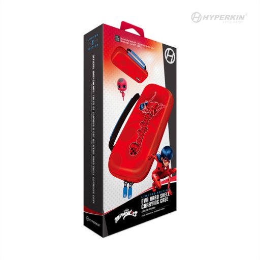 HYPERKIN Miraculous EVA Nintendo Switch/Switch OLED/Switch "Katicabogár" erősített utazótok, Piros