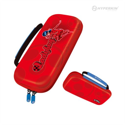 HYPERKIN Miraculous EVA Nintendo Switch/Switch OLED/Switch "Katicabogár" erősített utazótok, Piros