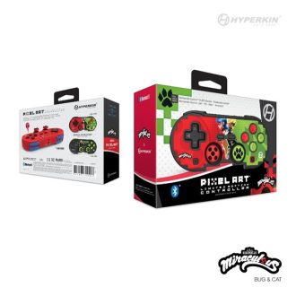   HYPERKIN Pixel Art Miraculous Nintendo Switch/PC/Mac/Android "K.bogár és F.macska" BT kontroller