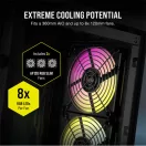 CORSAIR Ház Mini-ITX 2000D RGB AIRFLOW, SFX Tápegység nélkül, fekete