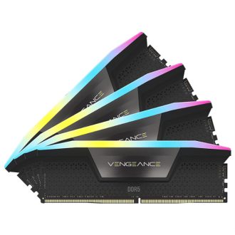   CORSAIR Memória VENGEANCE RGB DDR5 96GB 6400MHz CL32 INTEL (Kit of 4), fekete