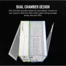 CORSAIR Ház ATX 6500X Dual Chamber, Tápegység nélkül, Edzett Üveg, fehér