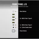 CORSAIR Ház ATX 6500X Dual Chamber, Tápegység nélkül, Edzett Üveg, fehér