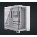 CORSAIR Ház ATX 6500X Dual Chamber, Tápegység nélkül, Edzett Üveg, fehér