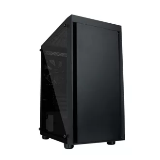   ZALMAN Ház Midi mATX/Mini-ITX T3 PLUS Üvegfalú Tápegység nélkül, Fekete