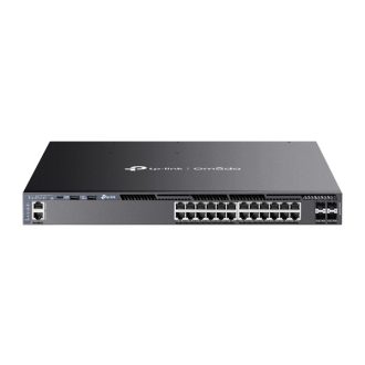   TP-LINK Switch 24x1000Mbps(POE+) + 4x10Gbps SFP+ +2xUSB + 1xkonzol port + 1xUSB-C Layer3 Menedzselhető Rackes, SG6428XHP