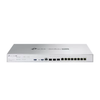   TP-LINK Vezetékes VPN Router 1xWAN(10Gbps) + 1xWAN/LAN(10Gbps) + 8xLAN(1000Mbps) + 1xGigabit SFP Rackes Omada Pro, G611