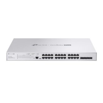   TP-LINK Switch 24x1000Mbps(POE+) + 4x10Gbps SFP+ +1xkonzol port Layer2+ Rackes Omada Pro, S5500-24GP4XF
