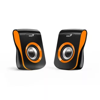   GENIUS 2.0 Hangszóró SP-Q180 3.5mm Jack+ USB 6 Watt Fekete/Narancs