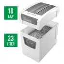 LEITZ Iratmegsemmisítő, konfetti, 10 lap, "IQ Slim Home Office"