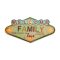 FOREVER LIGHT RETRO metál LED dekorációs lámpa WELCOME FAMILY, USB, 5V, falra akasztható