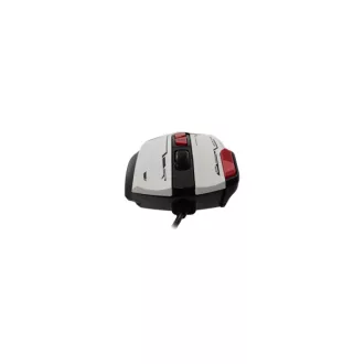   BARACUDA W029909 MANTA-W, BGM-042W gamer egér,8D, fehér, 12800 dpi