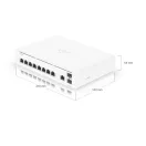 UBiQUiTi UISP Console Switch 9x1000Mbps + 2x10Gbps SFP+, Menedzselhető, Asztali, Rackes - UISP-CONSOLE