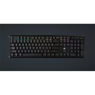   CORSAIR Vezetékes Billentyűzet Gaming, K70 CORE RGB, Mechanikus, MLX Red switch, 104 gombos, US, fekete