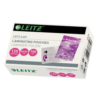   LEITZ iLAM meleglamináló fólia, 54 x 86 mm, 125 mikron (100 darab)