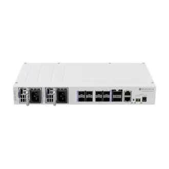   MIKROTIK Cloud Router Switch 1x100Mbps + 8x25Gbit SFP28 + 2x100Gbit QSFP28, Fémházas, Rackes - CRS510-8XS-2XQ-IN