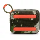 JBL Go 4 hordozható, vízálló, bluetooth hangszóró, vízálló, porálló, IP67, 7 óra üzemidő, terepmintás