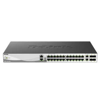   D-LINK Switch 24x2.5Gbps + 2x10GBASE-T +4x 25G SFP28, Fémházas Asztali, DMS-3130-30TS/E