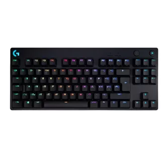   LOGITECH Billentyűzet - G Pro Lightspeed RGB Mechanikus Gaming Vezetékes TKL HUN, Fekete (Gravírozott)