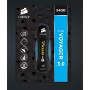 CORSAIR Pendrive 64GB, Voyager, USB3.2, fekete