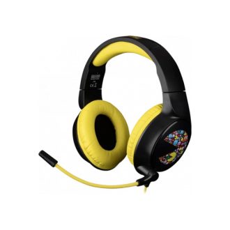   KONIX - PAC-MAN 2.0 Fejhallgató Vezetékes Gaming Stereo, Mikrofon, Fekete-Sárga