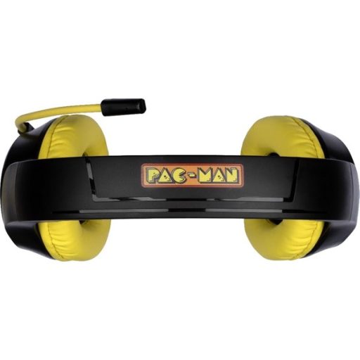 KONIX - PAC-MAN 2.0 Fejhallgató Vezetékes Gaming Stereo, Mikrofon, Fekete-Sárga